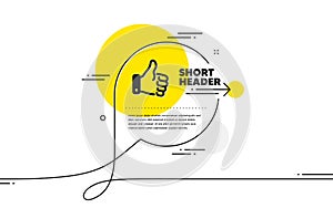 Like hand icon. Thumbs up finger sign. Vector