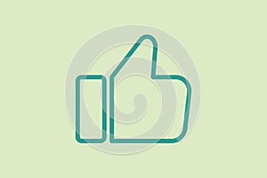 Like icon. icon related to UI elements. suitable for web site, app, user interfaces,element, printable etc. line icon style.