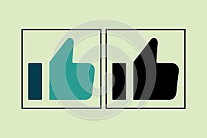 Like icon. icon related to UI elements. suitable for web site, app, user interfaces,element, printable etc. solid icon style.