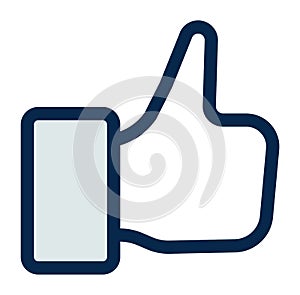 Like icon. Thumb up symbol. Approve sign