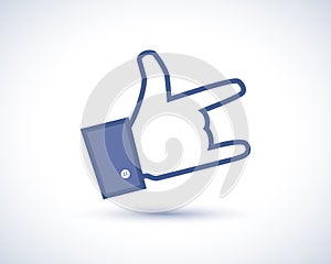 Like icon web vector