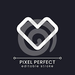 Like pixel perfect white linear ui icon for dark theme