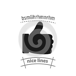 Like simple icon. Like isolated icon photo