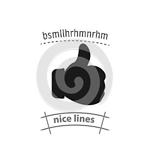 Like simple icon. Like isolated icon photo