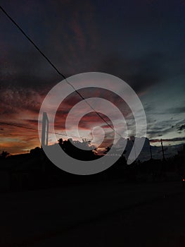 like the sky in the evening