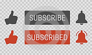 Like, subscribe and ring the bell buttons