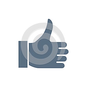 Like, thumb up colored icon. Approve gesture, best symbol