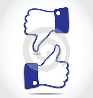 Like and Unlike, Thumps up and Thumps down