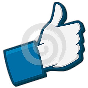 Like Us 3D Social Media Icon