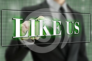 Like us button