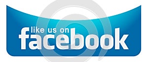 Like us on facebook icon banner illustrations logo icon for web