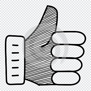 Likes icon. Digital marketing concept. Likes doodle hand drawn icon. Digital marketing icon hand drawing sketch symbol