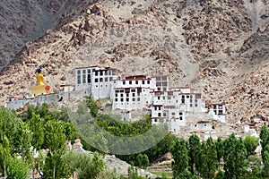 Likir Monastery Likir Gompa in Ladakh, Jammu and Kashmir, India. The Monastery was Rebuilt in 1065