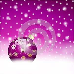 Lila christmas ball Background photo