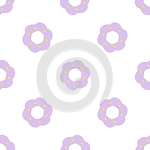 Lilac abstract circle pattern seamless vector