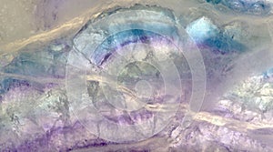 Lilac and blue fluorite macro