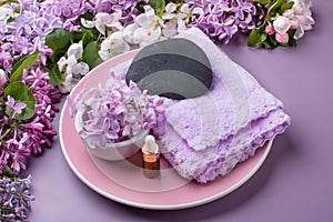 Lilac composition for spas and Wellness centers