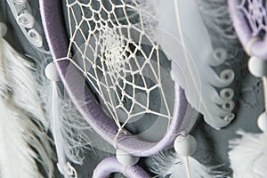 Lilac cream white dream catcher