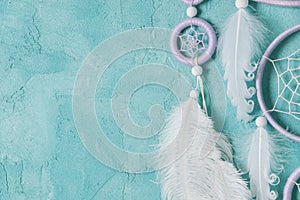 Lilac cream white dream catcher