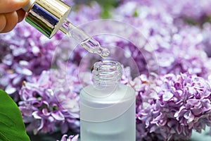 Lilac flowers aroma oil, flowers essential oil, pure essence
