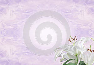 Lilac Funeral Wake Order of Service Lily Template
