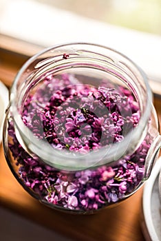 Lilac jelly preparation