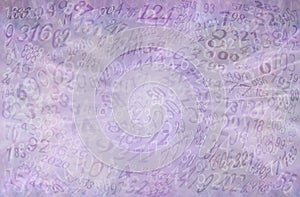 Lilac Mauve Spiralling Numerology template background