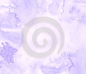 Lilac pastel watercolor frame with torn strokes and stripes. Abstract background for design