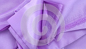 Lilac satin textile