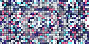 Lilac White Blue Tiling Colored Squares