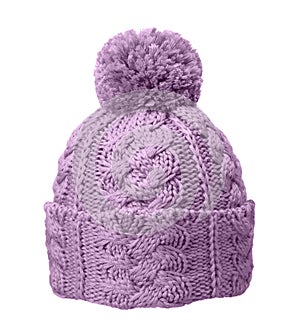 lilac winter hat
