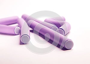 Purple nair curlers photo