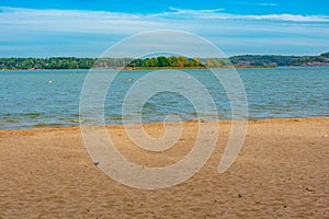 Lilla Holmen beach at Mariehamn, Finland