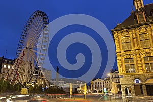 Lille in France during Christmas