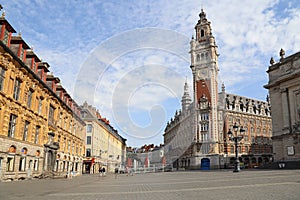 Place de Theatre in Lille, France