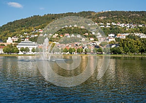 Lille Lungegardsvannet lake in Bergen