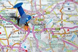 Lille on map