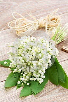 Lilly of the valley posy