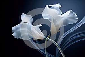 Flora plant lily flowers black background blossom background calla nature white