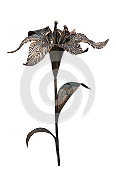 Lily handmade forged from metal