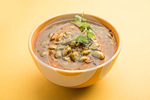 Lima Beans curry or Pavta Bhaji or sabzi, Indian food