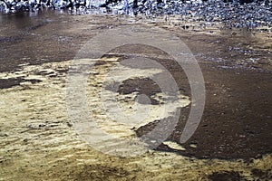 Lima contamination with oil spill catastrophe and spill of 11,900 barrels of crude oil from the Repsol company on the