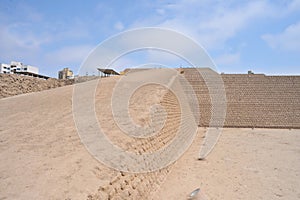 Lima, Peru - Huallamarca, the inca pyramid in Lima\'s Huaca, Peru photo