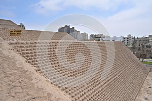 Lima, Peru - Huallamarca, the inca pyramid in Lima\'s Huaca, Peru photo