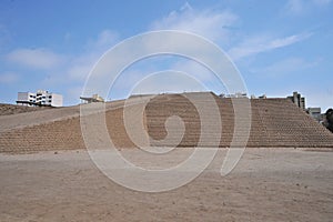 Lima, Peru - Huallamarca, the inca pyramid in Lima\'s Huaca, Peru photo