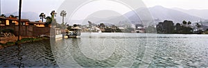 lima peru, la molina,lagoon with arquitecture and building luxury photo