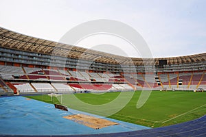 Lima Peru,new architecture of the field foodball soccer stadium- called national stadium