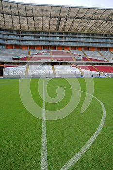 Lima Peru,new architecture of the field foodball soccer stadium- called national stadium