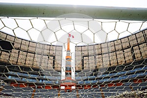 Lima Peru,new architecture of the field foodball soccer stadium- called national stadium photo