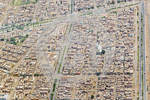 Lima Urban Outskirt Aerial View